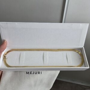 Mejuri Bold Herringbone Chain Necklace 18K Gold Vermeil 18"
